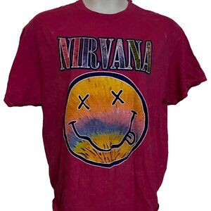 Nirvana Women's T-shirt Size XL Pink